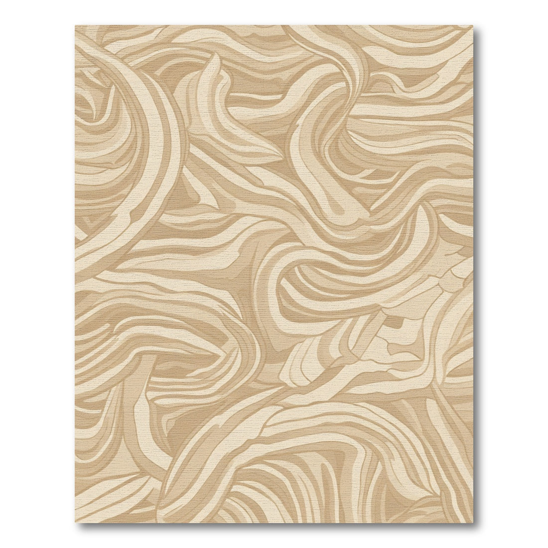 Earthy Swirl Abstract Streaks Rug