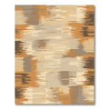 Earthy Tones Abstract Horizontal Strokes Rug
