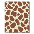 Brown Cream Spotted Animal Hide Rug