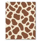 Brown Cream Spotted Animal Hide Rug