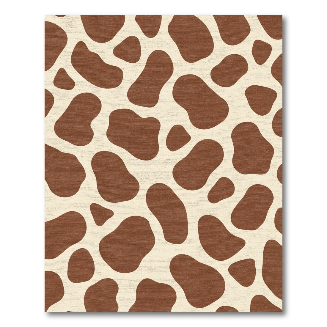 Brown Cream Spotted Animal Hide Rug