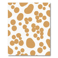 Golden Ochre Spotted Organic Shape Rug