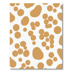 Golden Ochre Spotted Organic Shape Rug