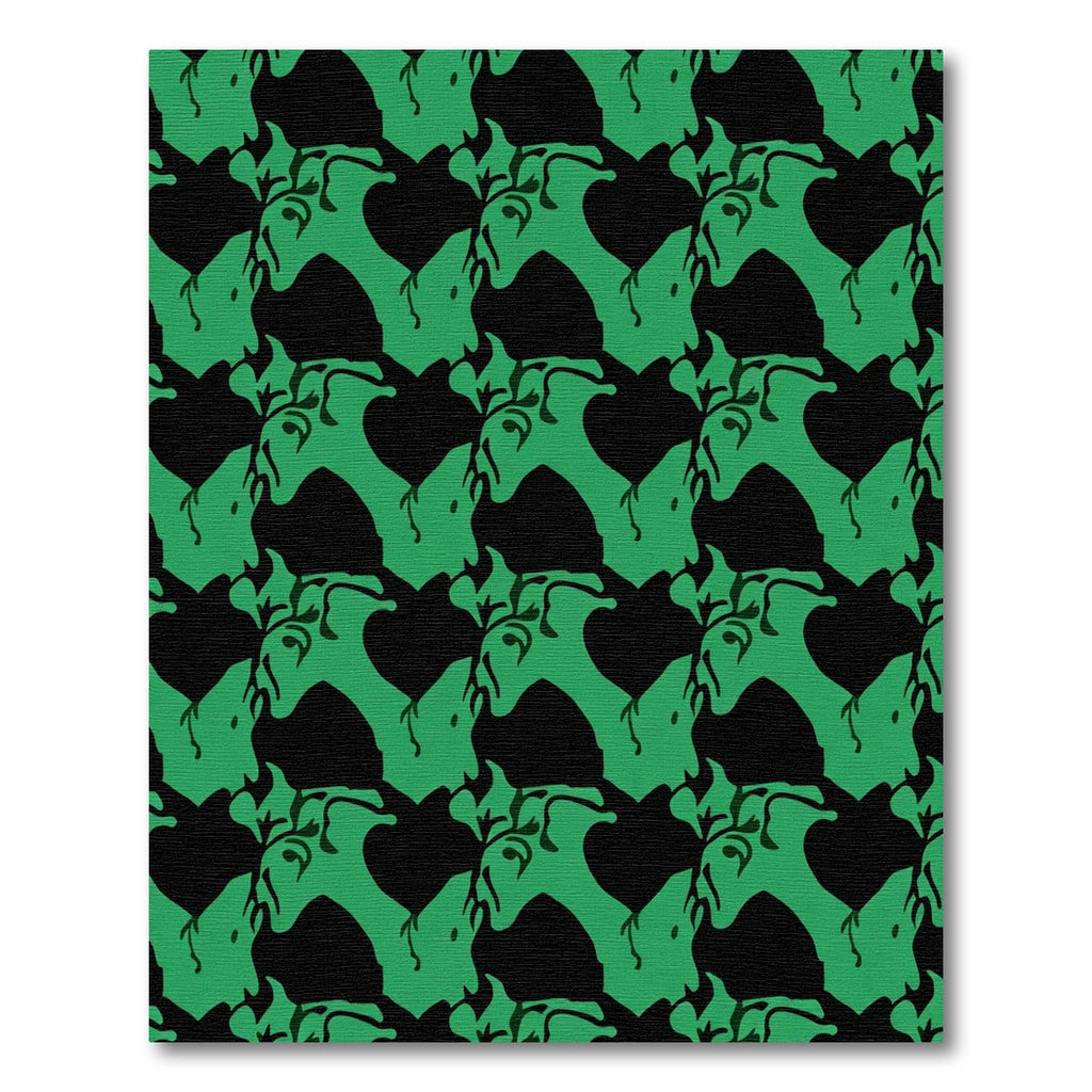 Green Organic Abstract Composition Rug