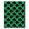 Green Organic Abstract Composition Rug