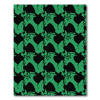 Green Organic Abstract Composition Rug