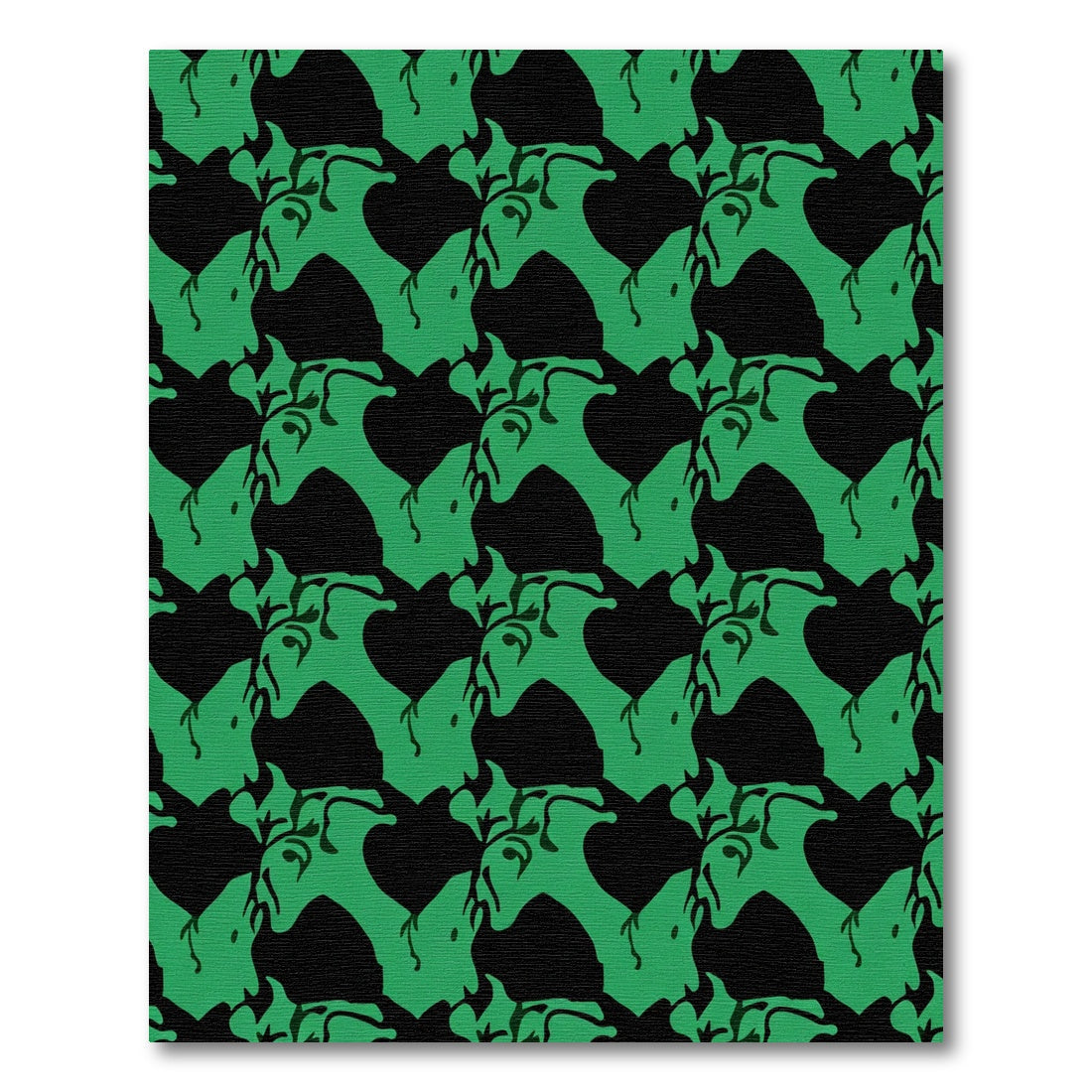 Green Organic Abstract Composition Rug