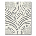 Neutral Gray Boho Inspired Faux Zebra Rug