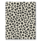 Abstract Black Organic Scatter Rug