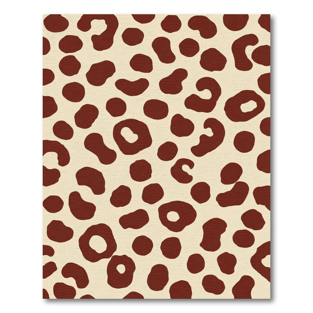 Brown Spotted Cream Abstract Spots Rug