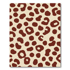 Brown Spotted Cream Abstract Spots Rug