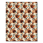 Earthy Camouflage Organic Shapes Rug