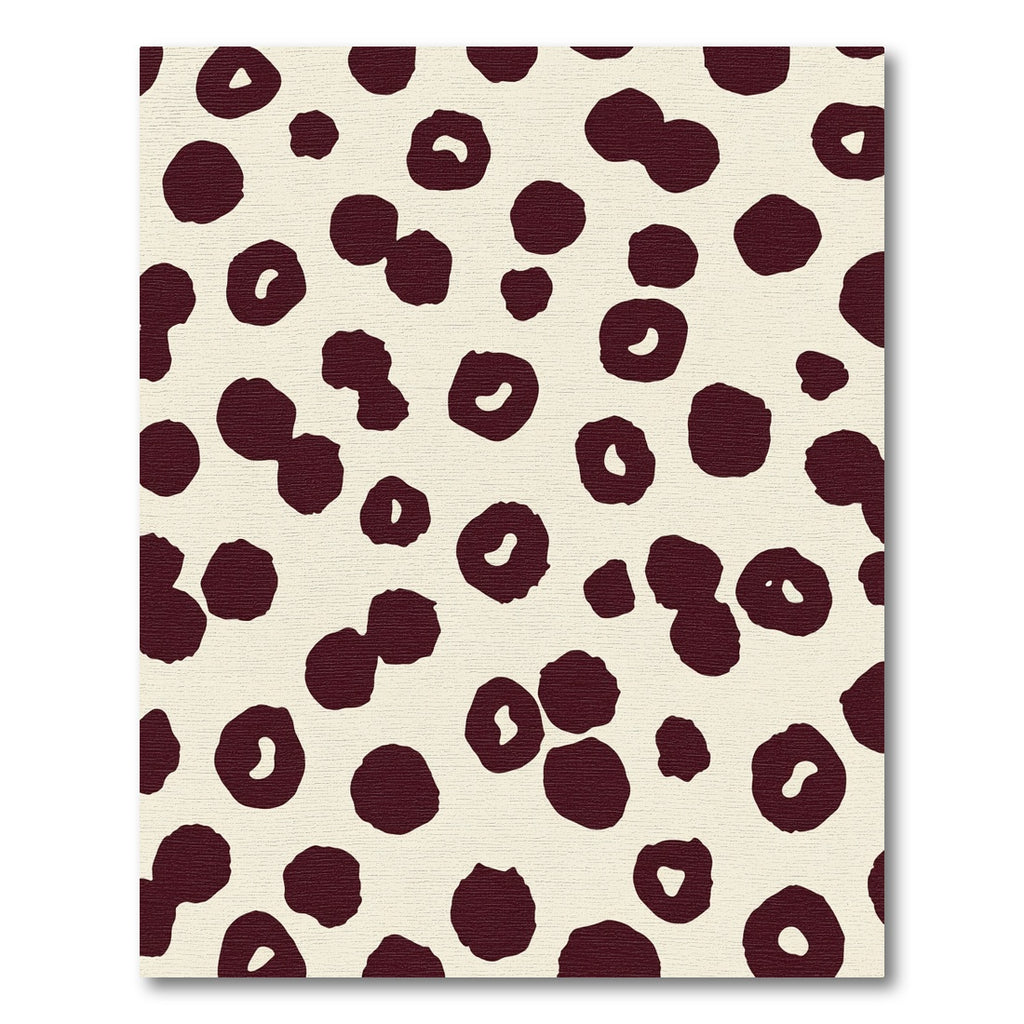 Black Spots Cream Abstract Spots Rug