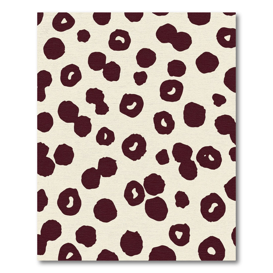 Black Spots Cream Abstract Spots Rug