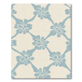 Vintage Blue Floral Lattice Rug