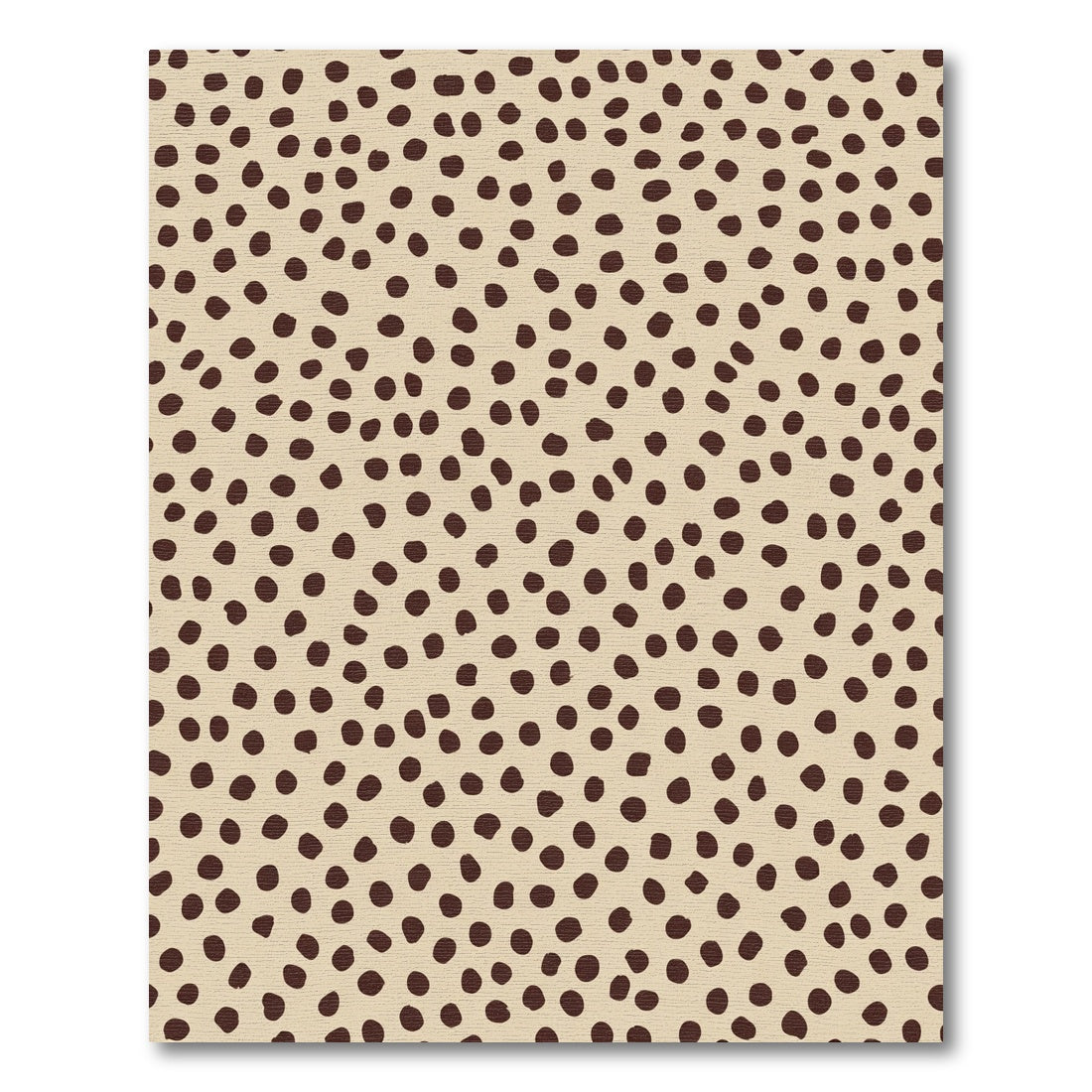 Brown Polka Dot Scatter Rug