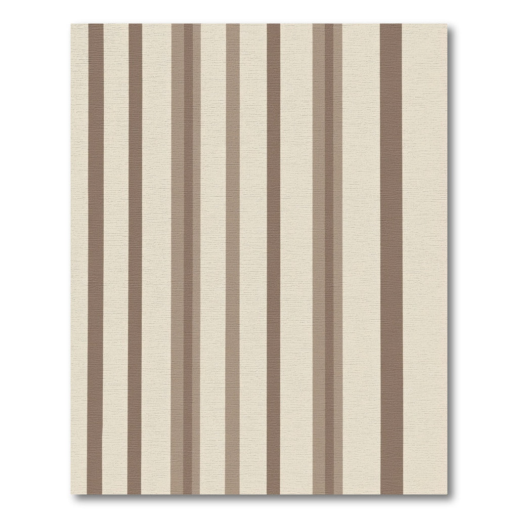Neutral Toned Vertical Stripe Rug