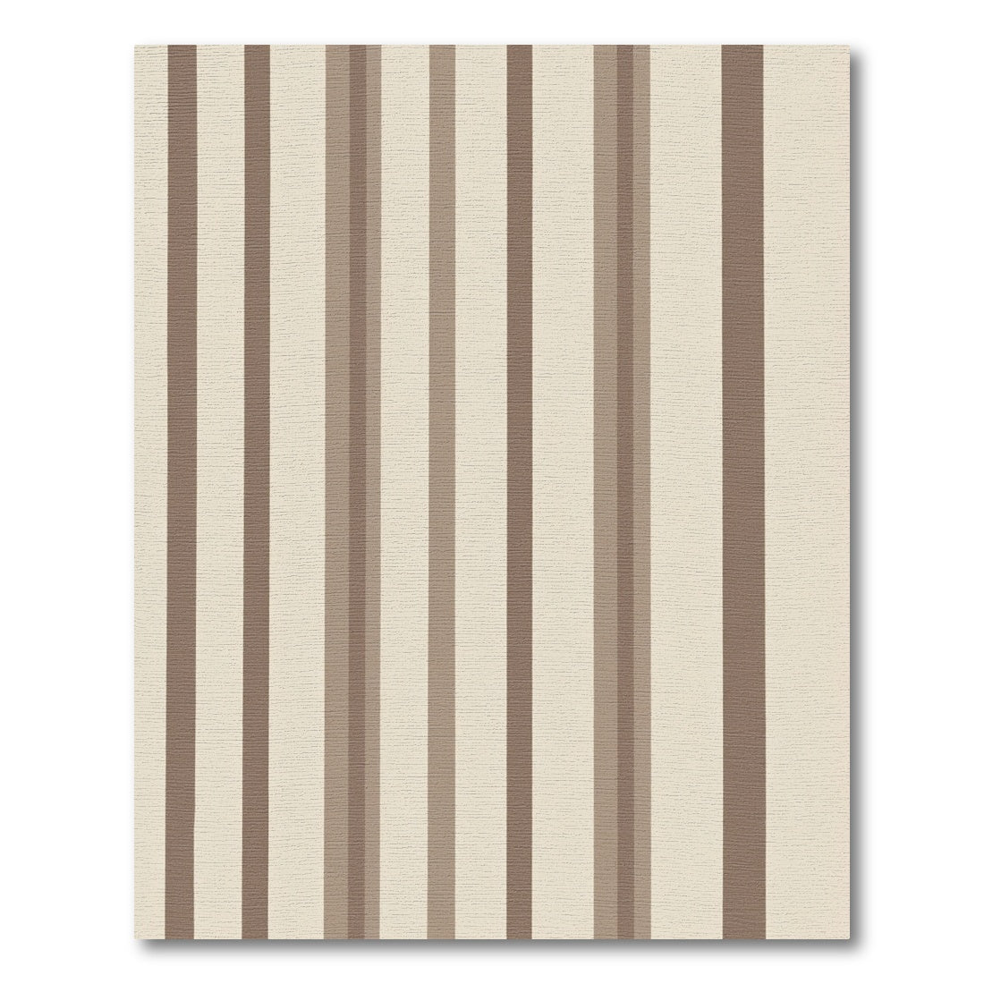 Neutral Toned Vertical Stripe Rug