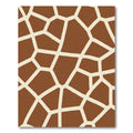 Brown Cream Giraffe Skin Texture Rug