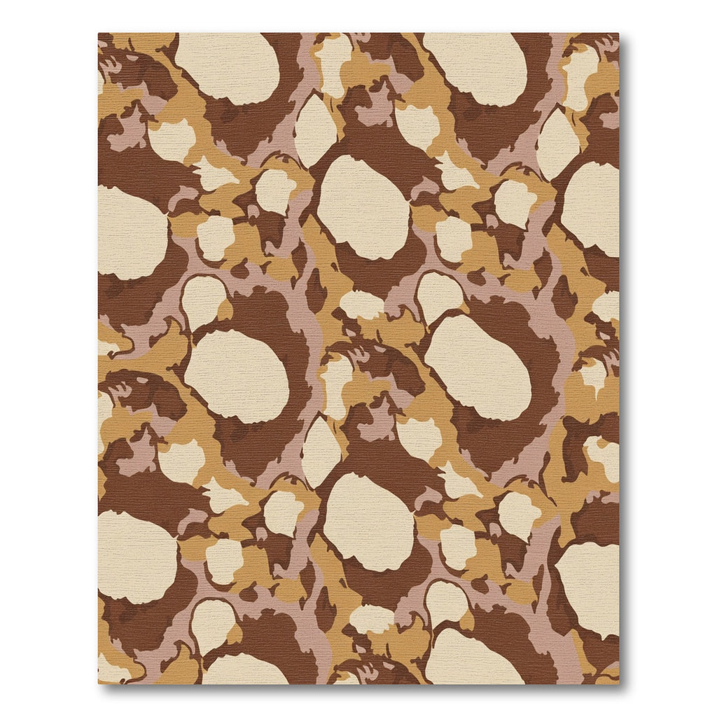 Desert Camo Ochre Blobs Rug