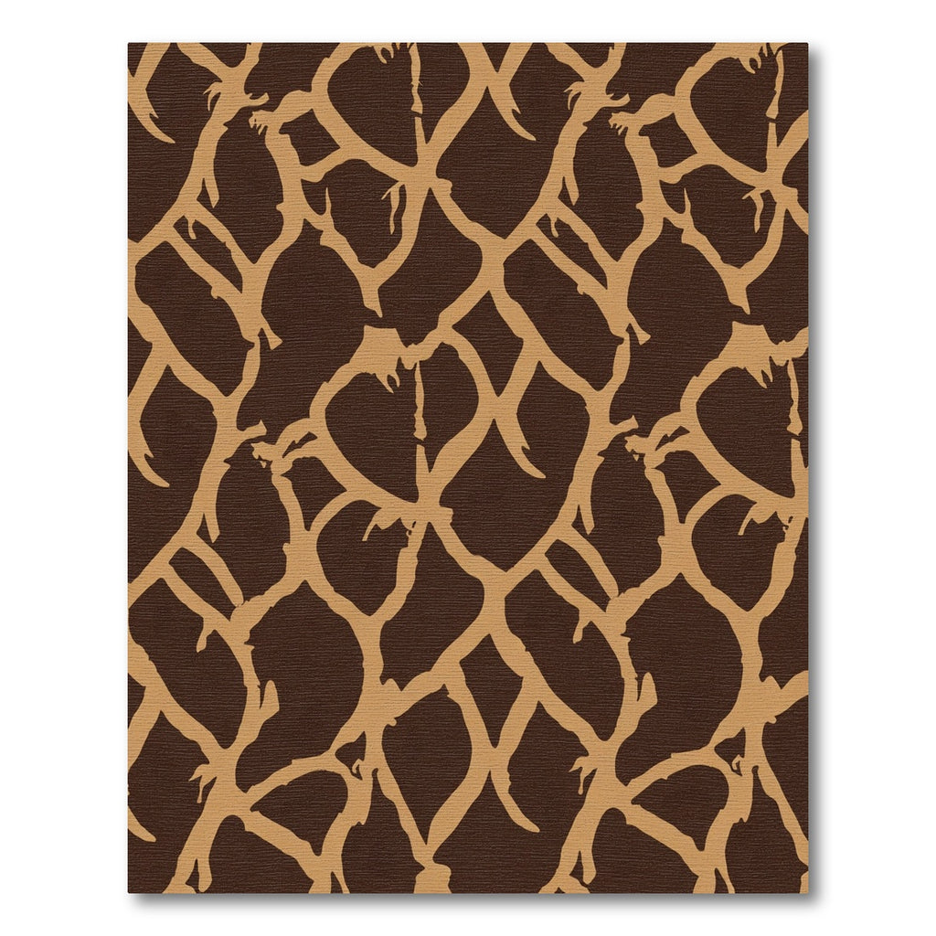 Brown Tan Giraffe Spot Organic Rug