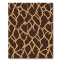Brown Tan Giraffe Spot Organic Rug