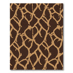 Brown Tan Giraffe Spot Organic Rug