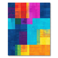 Vibrant Geometric Color Block Rectangles Rug