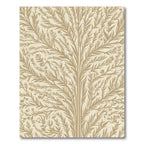 Earthy Tan Botanical Branch Harmony Rug