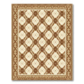 Earthy Tones Geometric Diamond Arrangement Rug