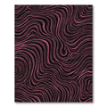 Bold Pink Black Swirl Topography Rug