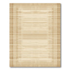 Soft Beige Linear Grid Rug