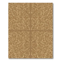 Golden Brown Swirl Damask Relief Rug