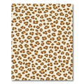 Cream Brown Spotted Animal Print Rug