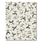 Paleolithic Creatures Repeating Graphic Rug