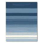Modern Blue Gradation Striped Rug