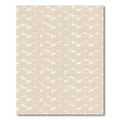 Ecru Abstract Swirl Branch Rug