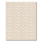 Ecru Abstract Swirl Branch Rug