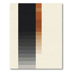 Modern Gradient Black Ochre Blocks Rug