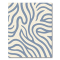 Serene Blue Abstract Swirl Rug