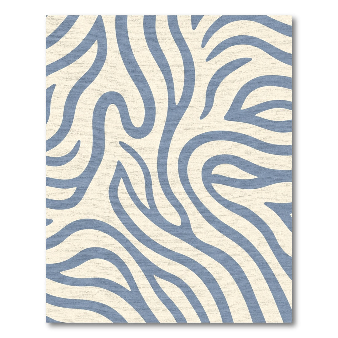 Serene Blue Abstract Swirl Rug