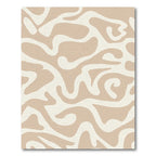 Tuscan Beige Organic Swirl Rug