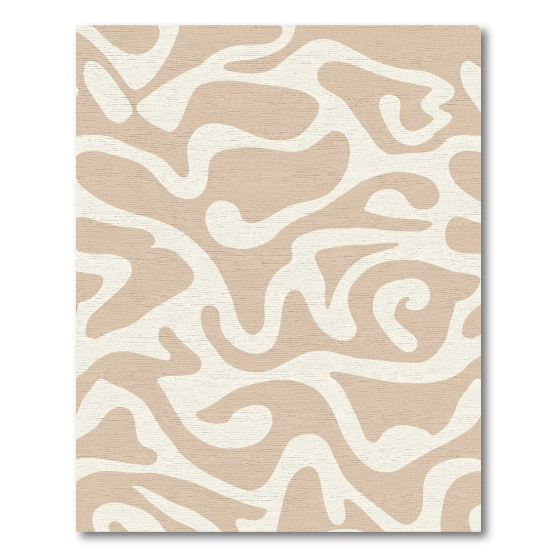 Tuscan Beige Organic Swirl Rug