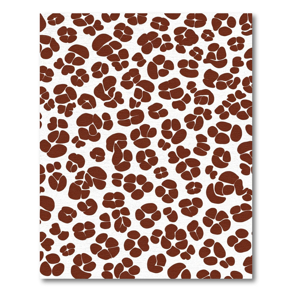 Brown Abstract Clover Cluster Rug