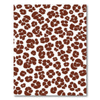 Brown Abstract Clover Cluster Rug
