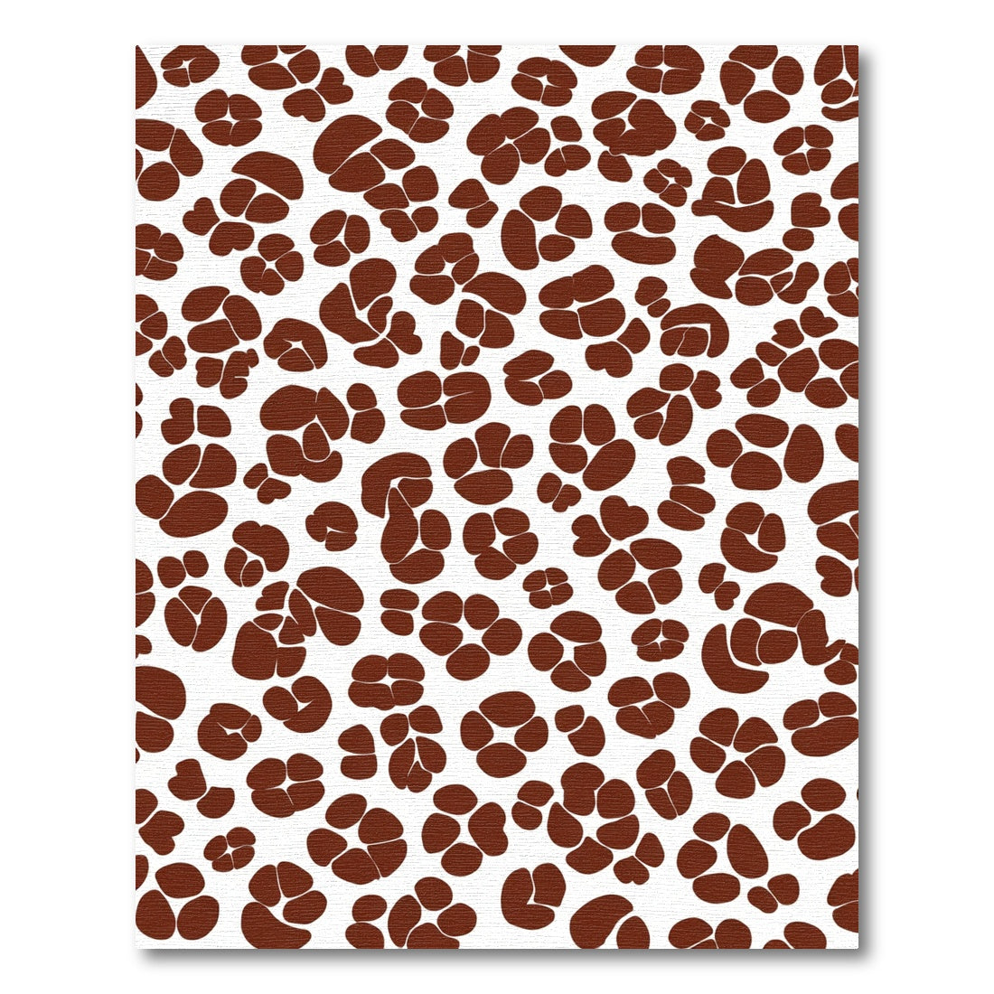 Brown Abstract Clover Cluster Rug
