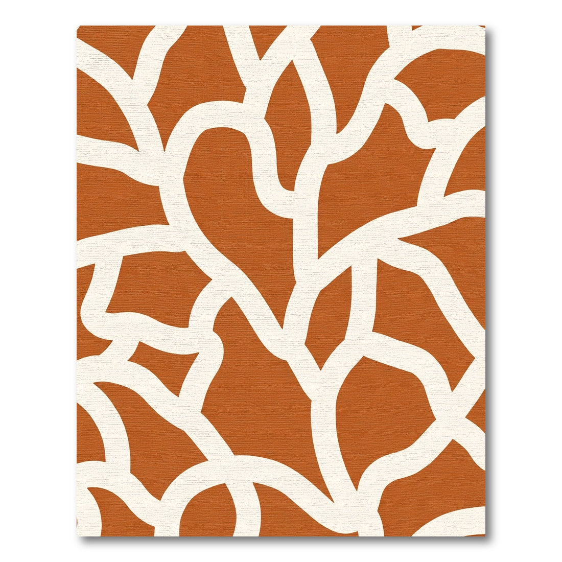 Orange Cream Abstract Splotch Rug