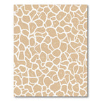 Tan White Organic Patchwork Rug