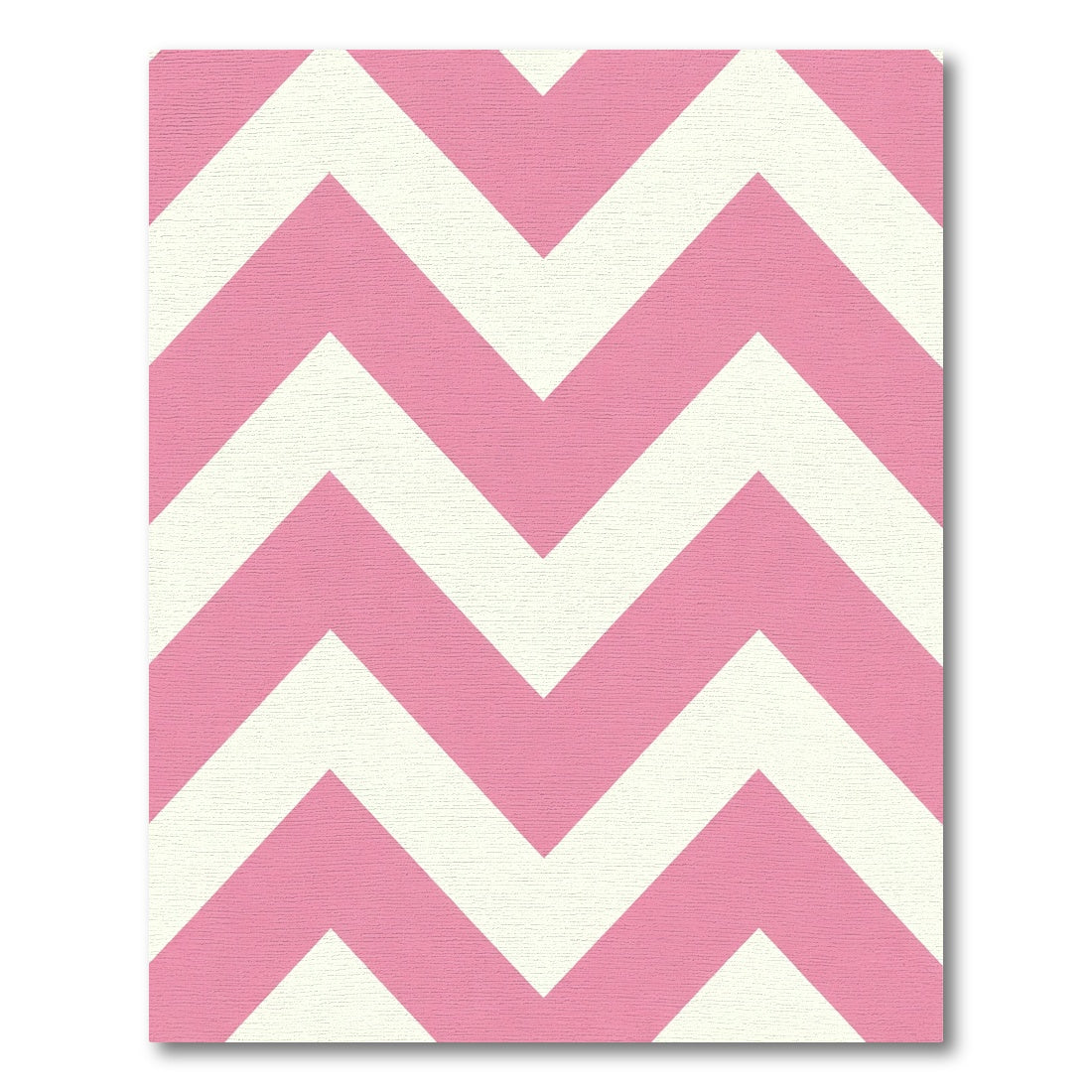 Pink Cream Chevron Stripes Rug
