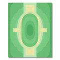 Green Yellow Gradient Layered Arch Rug